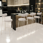 Kit 04 Banquetas Baixa Cozinha Sala Jantar Bancada Milão Aren