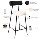 Kit 04 Banquetas Baixa Cozinha Sala Jantar Bancada Milão L02