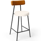 Kit 04 Banquetas Baixa Cozinha Sala Jantar Bancada Milão L02