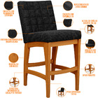 Kit 04 Banquetas Baixa Para Cozinha Bancada Bar Sala Jantar F