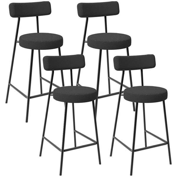 Kit 04 Banquetas Baixa Para Cozinha Sala De Jantar Bancada Mi