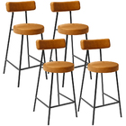 Kit 04 Banquetas Baixa Para Cozinha Sala De Jantar Bar Bancad