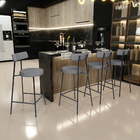 Kit 04 Banquetas Baixa Para Cozinha Sala De Jantar Bar Bancad