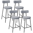 Kit 04 Banquetas Baixa Para Cozinha Sala De Jantar Bar Bancad