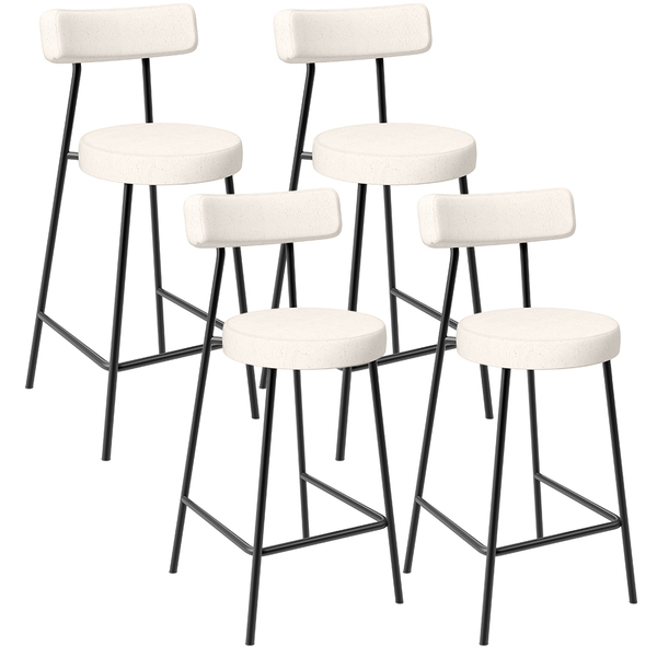 Kit 04 Banquetas Baixa Para Cozinha Sala De Jantar Bar Bancad