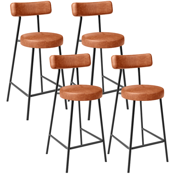 Kit 04 Banquetas Baixa Para Cozinha Sala De Jantar Bar Bancad