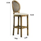 Kit 04 Banquetas Bistrô Gourmet Estofada Para Cozinha Isla Or