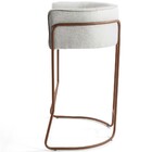 Kit 04 Banquetas Decorativa Fixa Base De Aço Cobre Betina D02