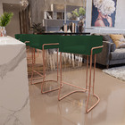 Kit 04 Banquetas Decorativas Fixa Base De Aço Cobre Betina D0