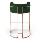 Kit 04 Banquetas Decorativas Fixa Base De Aço Cobre Betina D0