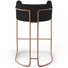 Kit 04 Banquetas Decorativas Fixa Base De Aço Cobre Betina D0