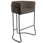 Kit 04 Banquetas Decorativas Fixa Base De Aço Preto Betina D0