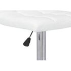 Kit 04 Banquetas Estofadas Vox Com Regulagem Branca L15 - Fac