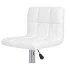 Kit 04 Banquetas Estofadas Vox Com Regulagem Branca L15 - Fac