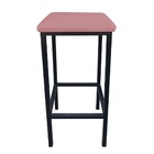 Kit 04 Banquetas Industrial Donna Suede Base Preto D'rossi -