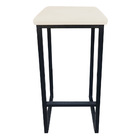 Kit 04 Banquetas Industrial Donna Suede Bege Base Preto D'ros