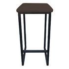 Kit 04 Banquetas Industrial Donna Suede Marrom Base Preto D'r