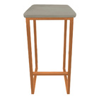 Kit 04 Banquetas Industrial Donna Suede Marrom Rato Base Cobr