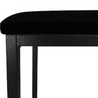 Kit 04 Banquetas Industrial Donna Suede Preto Base Preto D'ro