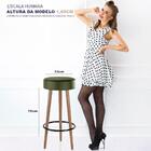 Kit 04 Banquetas Londres Cor Verde Salaone