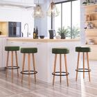 Kit 04 Banquetas Londres Cor Verde Salaone