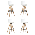 Kit 04 Banquetas Lorena Pp Branca - D'rossi