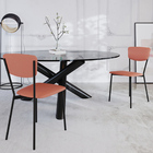 Kit 04 Cadeira Para Sala De Jantar Village Preto C01 Courino