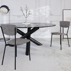 Kit 04 Cadeira Para Sala De Jantar Village Preto C01 Linho Pr