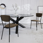 Kit 04 Cadeira Para Sala De Jantar Village Preto C01 Veludo M