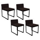 Kit 04 Cadeiraa De Jantar Escritório Recepção Lee Office Indu