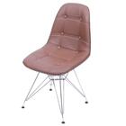 Kit 04 Cadeiras Boxbit Dkr Café Com Acolchoado Em Botonê Base