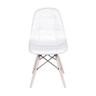 Kit 04 Cadeiras Boxbit Dkr Eames Acolchoada Botonê P.u. Base