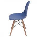 Kit 04 Cadeiras Boxbit Dkr Eames Polipropileno Azul Marinho B