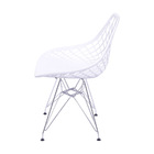 Kit 04 Cadeiras Boxbit Kaila Polipropileno Branca Base Cromada