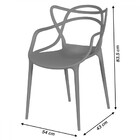 Kit 04 Cadeiras Boxbit Solna Polipropileno Amarela