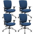 Kit 04 Cadeiras De Escritório Diretor Office Giratória Cromad