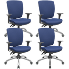 Kit 04 Cadeiras De Escritório Diretor Office Giratória Cromad