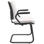 Kit 04 Cadeiras De Escritório Fixa Executiva Office Preto Sli