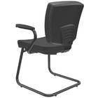 Kit 04 Cadeiras De Escritório Fixa Executiva Office Preto Sli