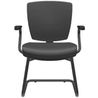 Kit 04 Cadeiras De Escritório Fixa Executiva Office Preto Sli