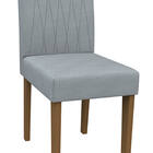 Kit 04 Cadeiras De Jantar Analu Animalle Azul Wd26 Pés Imbuia