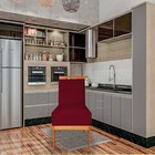 Kit 04 Cadeiras De Jantar Antonela Base De Madeira Suede Mars