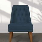 Kit 04 Cadeiras De Jantar Bela Suede Azul Marinho - Meu Lar