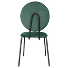 Kit 04 Cadeiras De Jantar Belle Veludo Base De Ferro Preto -