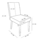 Kit 04 Cadeiras De Jantar Bia Suede Pés Palito Castanho - Pal