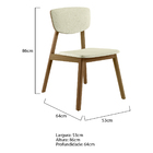 Kit 04 Cadeiras De Jantar Bruna C03 - Amarena Móveis - Carame