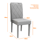 Kit 04 Cadeiras De Jantar Cecília Veludo Café Lo02 Pés Ypê -