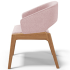 Kit 04 Cadeiras De Jantar E Estar Living Estofada Lince L02 B