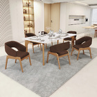 Kit 04 Cadeiras De Jantar E Estar Living Estofada Lince L02 C