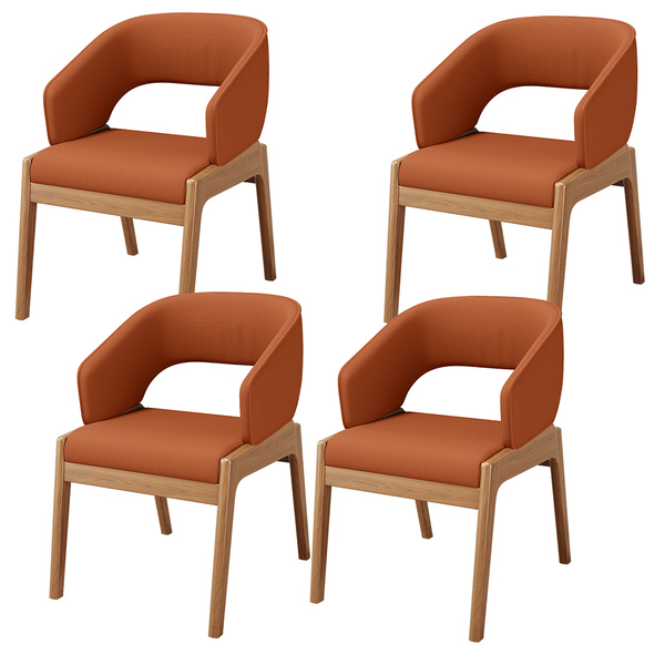 Kit 04 Cadeiras De Jantar E Estar Living Estofada Lince L02 T